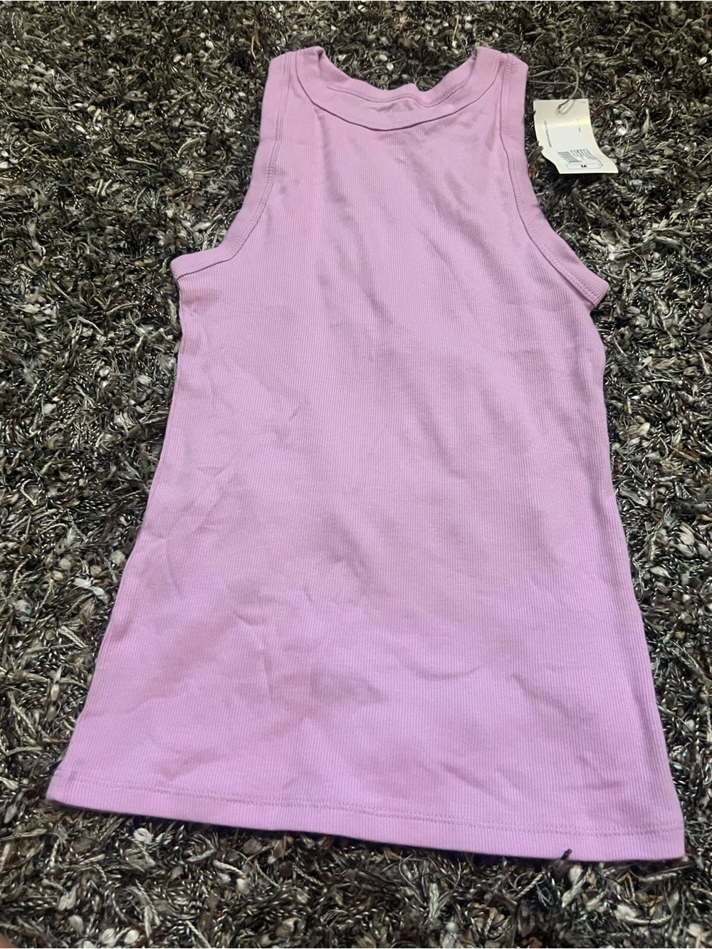 A New Day Women’s Ribbed Tank Top Light Purple Size M NWT